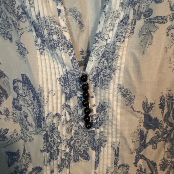 Soft Surroundings Cotton Nimes Floral Eyelet Tunic - Picture 6 of 16